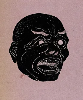 Grotesque Prints: Masque grotesque, before 1888. Creator: Henri-Charles Guerard