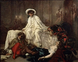 After the Masquerade, 1850s. Artist: Thomas Couture