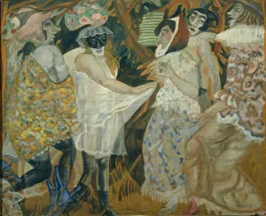 Mime Gallery: Masquerade, 1913-1914. Artist: Grigoriev, Boris Dmitryevich (1886-1939)