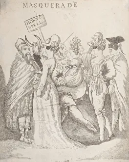 Masquerade Gallery: Masquerade, [August 30, 1811], copy after. [August 30, 1811], copy after