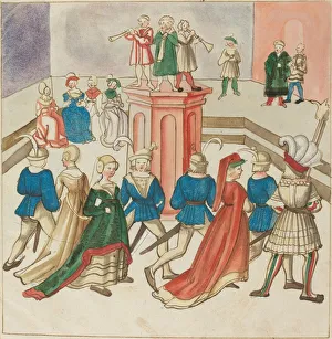 Masquerade Ball Gallery: Masquerade, c. 1515. Creator: Unknown