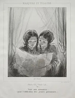Paul Gavarni French Prints: Masques et Visages. Creator: Paul Gavarni (French, 1804-1866)