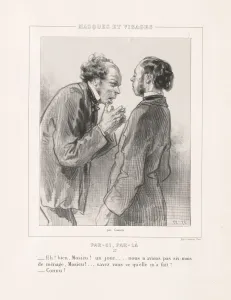 Paul Gavarni French Prints: Masques et Visages: Par-ci, Par-la, 1850s. Creator: Paul Gavarni (French, 1804-1866)