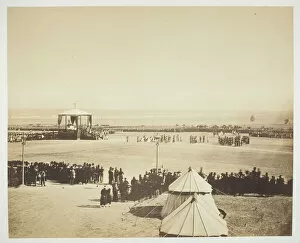 Military Camp Gallery: Mass, Camp de Châlons, 1857. Creator: Gustave Le Gray