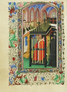 Priests Prints: Mass for the Dead; Book of Hours, about 1430-1440. Creator: Fastolf Master