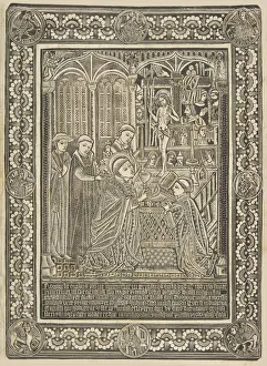 Santa Gallery: The Mass of Saint Gregory, late 15th century. Creator: The Master of the Mountainlike Clouds
