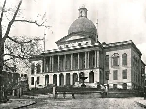 State House Prints: The Massachusetts State House, Boston, USA, 1895. Creator: W &s Ltd