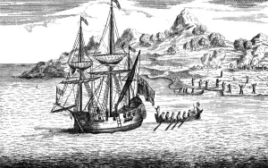 Genocide Prints: The massacre and burning of two villages at Madagascar, c16th century