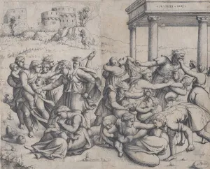 Daggers Prints: The Massacre of the Innocents, 1545. Creator: Augustin Hirschvogel