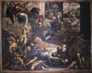 Tintoretto Prints: The Massacre of the Innocents, 1582-1585. Creator: Tintoretto, Jacopo (1518-1594)