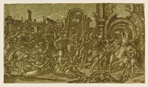 The Massacre of the Innocents (After Raphael), 1544. Creator: Monogrammist NDB (active c