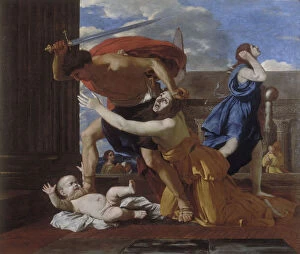 Poussin Gallery: The Massacre of the Innocents. Artist: Poussin, Nicolas (1594-1665)