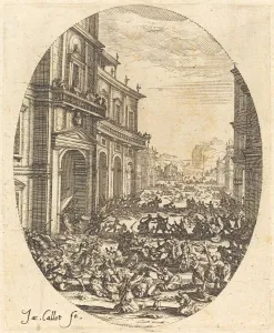 King Herod Prints: The Massacre of the Innocents, c. 1622. Creator: Jacques Callot