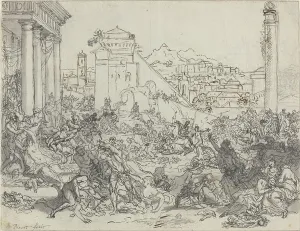 Incised Prints: Massacre of the Innocents. Creators: Bernard Picart, Nicolas Boileau Despreaux