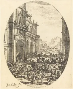 The Massacre of the Innocents, Second Plate, 1622. Creator: Jacques Callot The Massacre of the Innocents, Second Plate, 1622. Creator: Jacques Callot