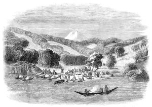 Colonisation Prints: Massacre of a mission party of the Alan Gardiner by the natives at Woolya
