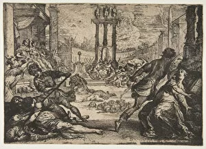 Claude Vignon I Gallery: A Massacre by the Triumvirate, ca. 1624. Creator: Claude Vignon