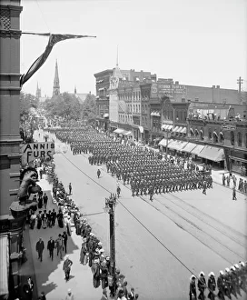 Detroit Prints: Massed formation, state encampment
