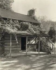Mast Weaving House, Valle Crucis, Watauga County, North Carolina, 1938. Creator: Frances Benjamin Johnston