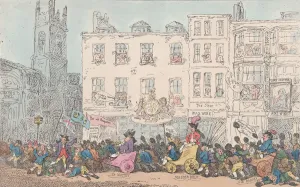 Lewes Prints: Master Billys Procession to Grocers Hall, March 8, 1784. March 8, 1784