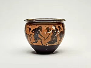 Archaic Collection: Mastoid (Drinking Cup), about 500-480 BCE. Creator: Caylus Painter