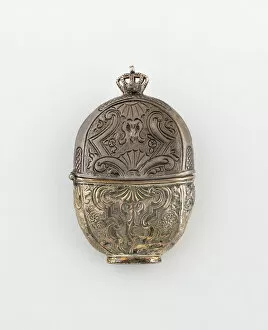 Silverware Collection: Match Safe, Denmark, c. 1830. Creator: Unknown