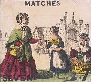 Carrot Gallery: Matches, Cries of London, c1840. Artist: TH Jones