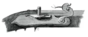 Matchlock, late 17th century, from the Tower of London, (c1880)