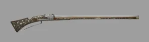 Firearms Prints: Matchlock Musket for Target Shooting for the Court of Christian II, Elector of Saxony