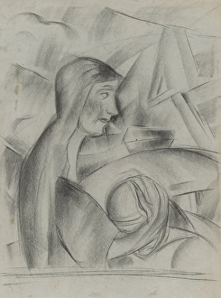 Czech Prints: Maternal embrace, 1928-1932. Creator: Zolo Palugyay