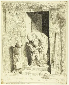 Precaution Prints: The Maternal Precaution, 1860–63. Creator: Jean Francois Millet