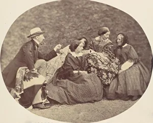 Antoine Franz Gallery: [Mathias Housermann, Marie Antoine, Elise Housermann, and Pepe Woss], 1850s-60s