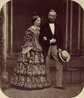 Mathias und Elise Housermann, 1850s-60s. Creator: Franz Antoine