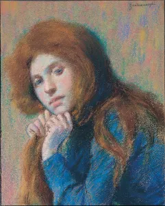 Pastel On Cardboard Collection: Matilde