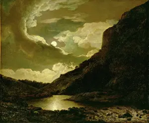 Moonlit Prints: Matlock Tor by Moonlight, between 1778 and 1780. Creator: Joseph Wright of Derby