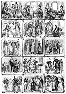 Railway Carriage Prints: My Matrimonial Suit, drawn by J. P. Atkinson, 1883. Creator: Unknown