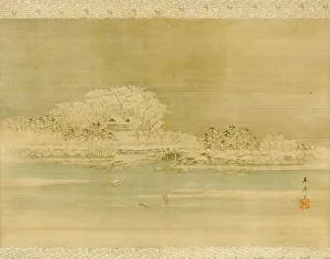 Matsuchiyama on the Sumida River, Edo period, 1856. Creator: Ando Hiroshige