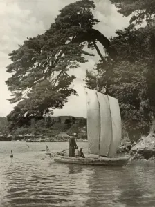In Lotus Land Japan Prints: On Matsushima Bay, 1910. Creator: Herbert Ponting