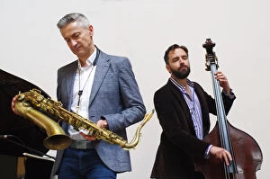 Saxophone Player Collection: Matt Ridley and Dave O Higgins, NJA Fundraiser, Loughton Methodist Church, Essex
