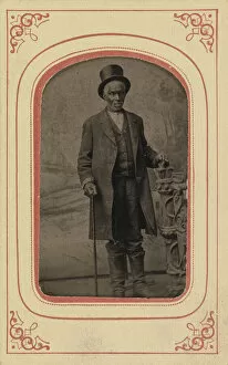 Slave Gallery: Matted tintype of Bachus, 1860s. Creator: Unknown