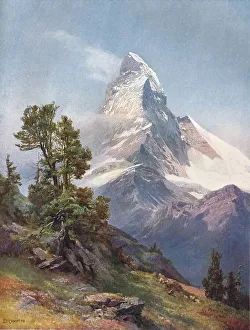 The Matterhorn from Riffelberg, 1917. Artist: C Angerer & Goschl