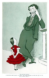 Matthew Arnold (1822-1888) and his niece, 1904.Artist: Max Beerbohm