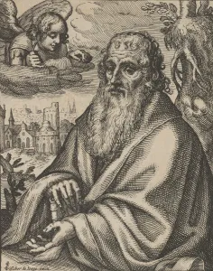 Visscher Prints: Matthew, from The Four Evangelists, 1610-20. Creator: Petrus Feddes