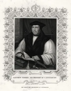 Matthew Parker, Archbishop of Canterbury, 19th century. Artist: William Holl