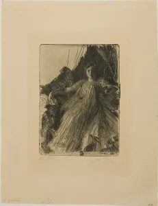 Dunald Mill Hole Prints: Maud Cassel (Mrs. Ashley), 1898. Creator: Anders Leonard Zorn