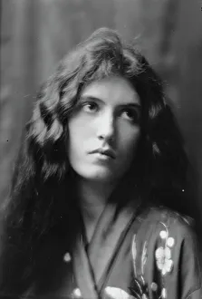 Bathrobe Prints: Maude, Bonnie, Miss, portrait photograph, between 1912 and 1918. Creator: Arnold Genthe