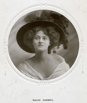 Edwardian Collection: Maudi Darrell, British actress, c1908.Artist: Philco Publishing Company