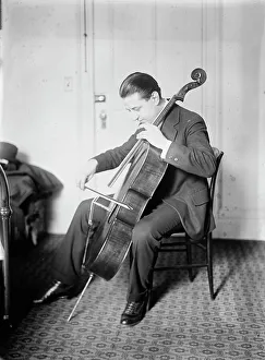 Cellist Prints: Maurice Dambois, between c1915 and c1920. Creator: Bain News Service