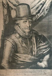 Drape Prints: Maurice, Prince of Orange, 17th century, (1924). Artist: Crispyn van de Queboren