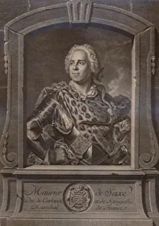 Maurice de Saxe, German soldier, 18th century (1894). Artist: Johann Georg White